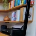 Oak Office Desk & Floating Shelves — Stannington